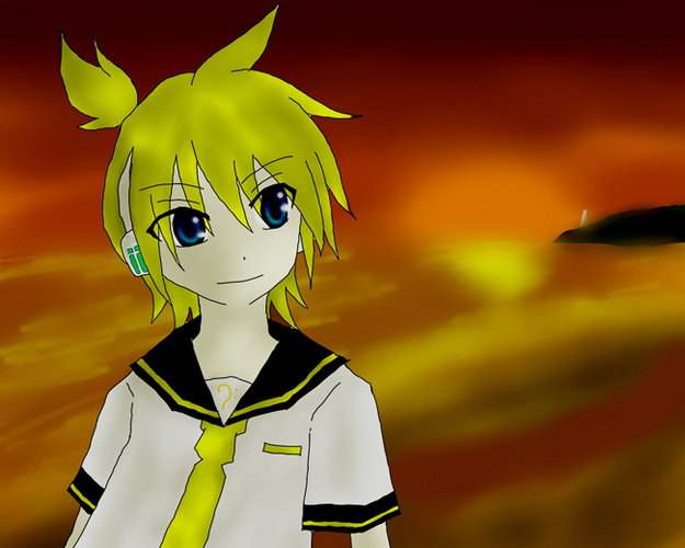 夕暮れ