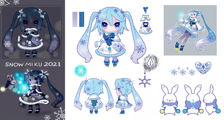 雪ミク衣装2021イルミネーション