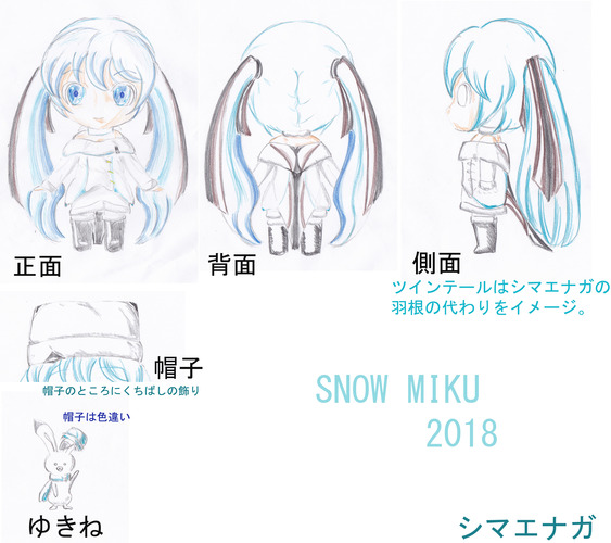 雪ミクちゃん、2018年衣装