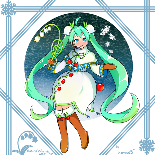 今年最後の雪が......