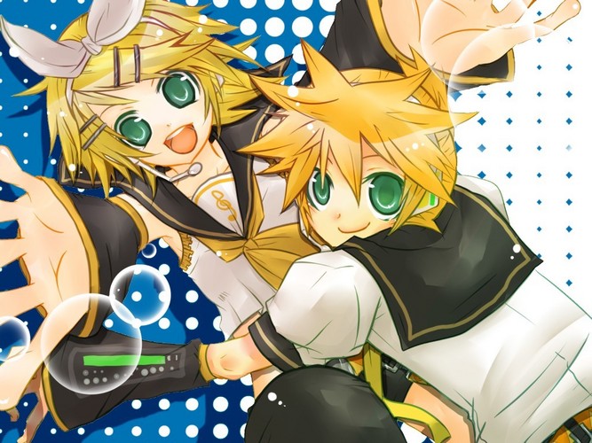 鏡音姉弟。
