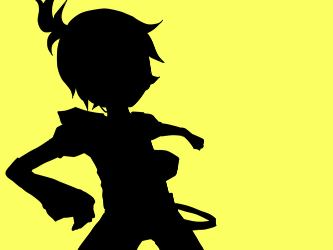 【ピアプロ1周年】シルエットレン【コラボ】