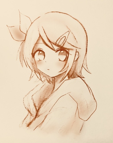 水彩リンちゃん