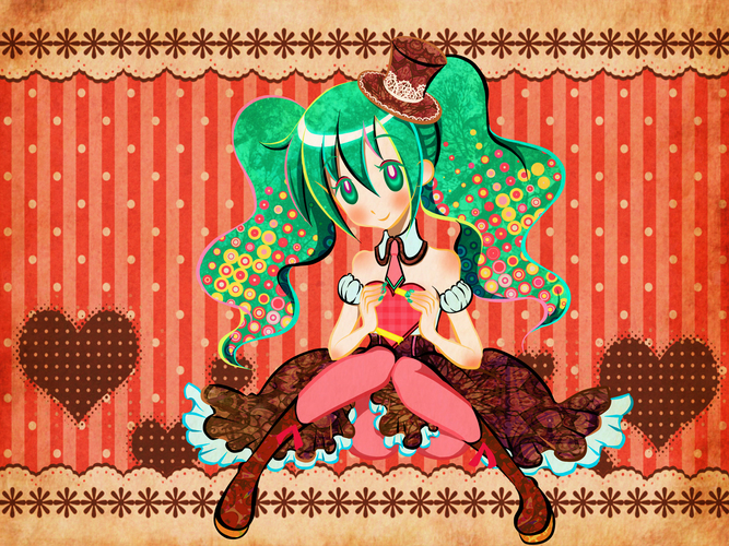 バレンタイン絵だったはずの物。