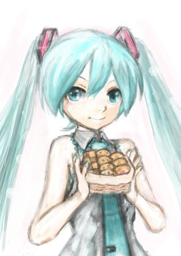 ハイ・・・お菓子をどうぞ・・・・・