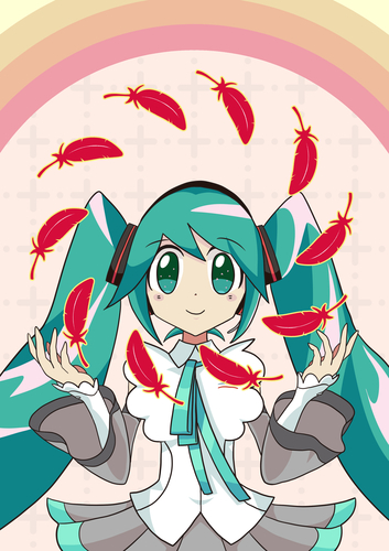 赤い羽根コラボ応募用イラスト