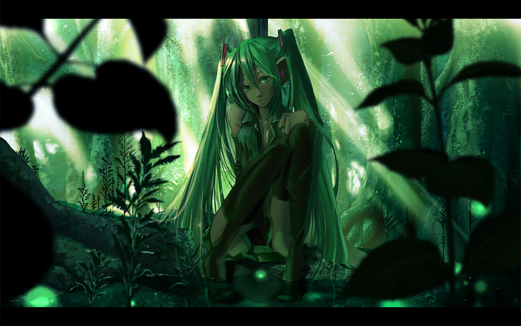 森の中の初音さん