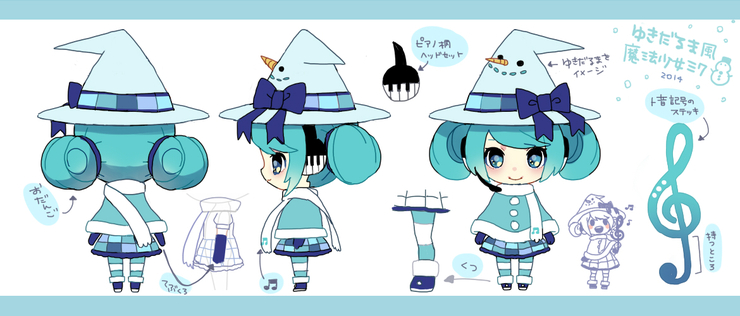 ゆきだるまな魔法少女ミク