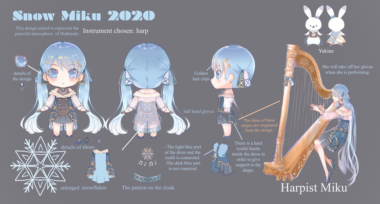 Snow Miku 2020 Harp (ハープ)