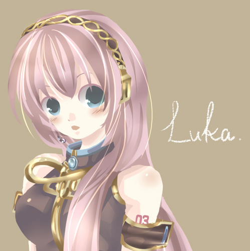 桃色の子。