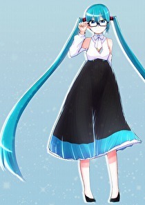 和真メガネ Hatsune Miku2021(全身イラスト)