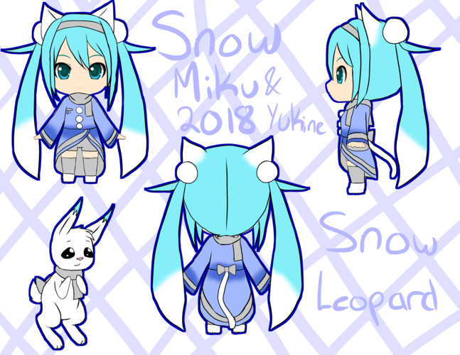 Snow Miku 2018 Snow Leopard