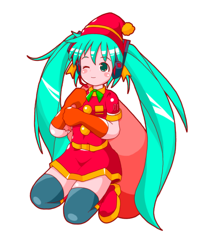 良い子のところにやってくる♪サンタミクさん