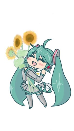 初音ミク生誕ひまわりレー