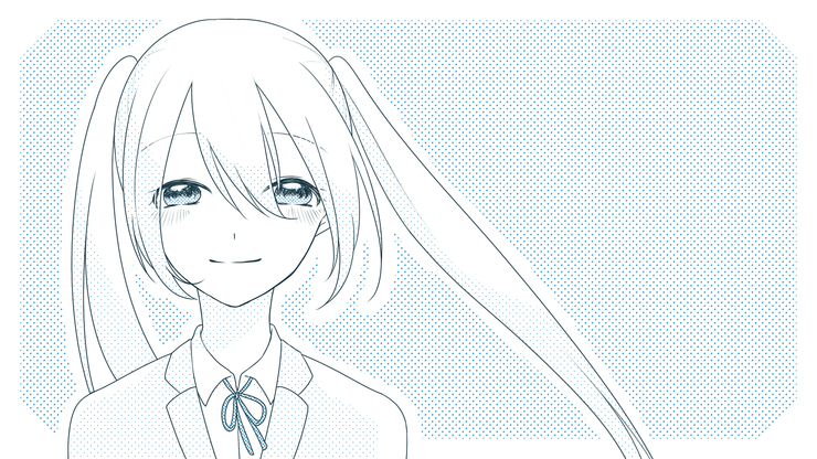 笑顔で
