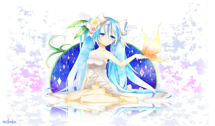 お花とキラキラ