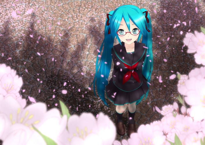 桜とミク