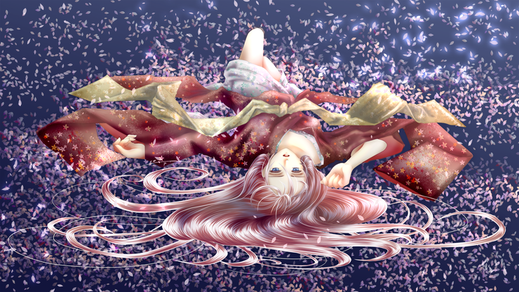 真夜中の桜