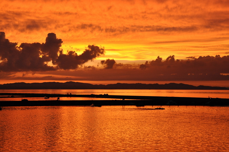 有明海の夕焼け