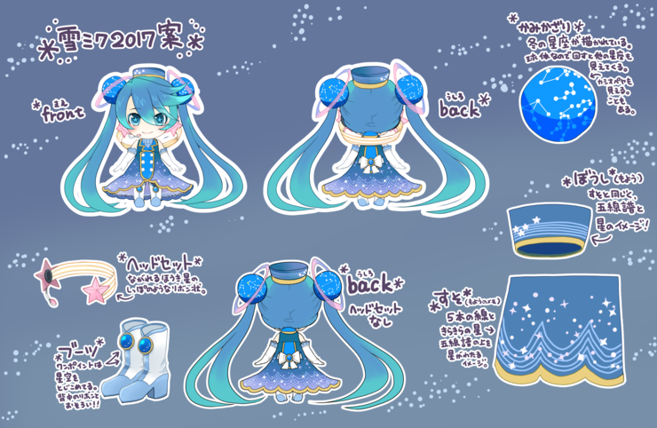 雪ミク2017考えてみました。