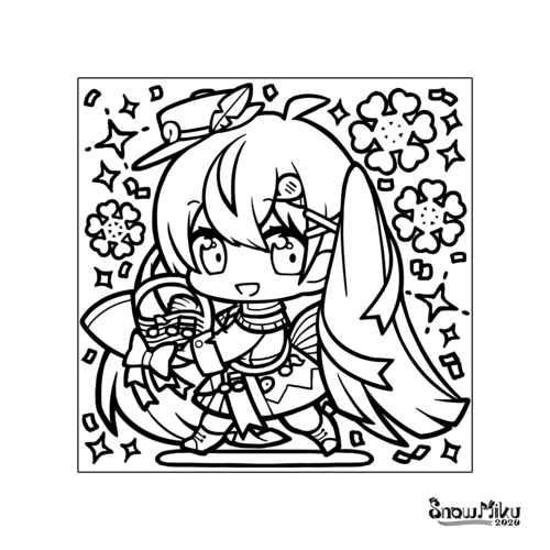 よいこのみくぬりえ