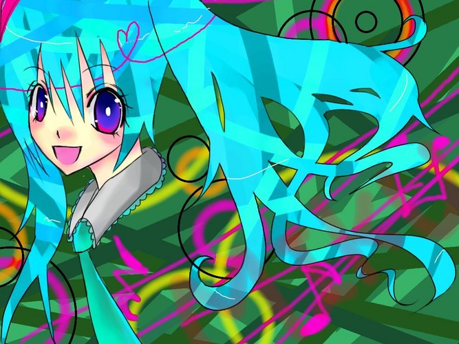 ミクを塗ってみたw