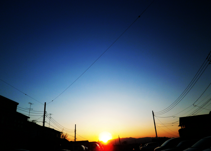 夕の空