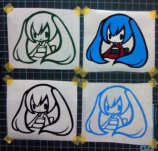 初音ミクカッティングステッカー