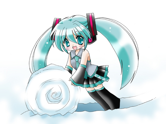 ミクと雪のバームクーヘン