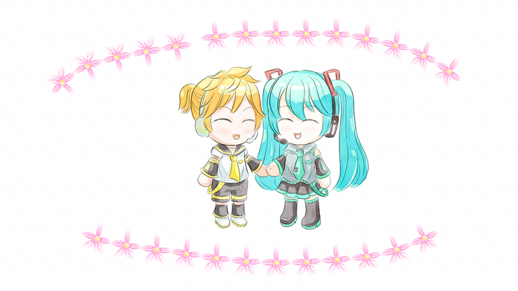 ちびキャラでレンミク