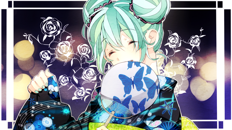 浴衣ミクさん