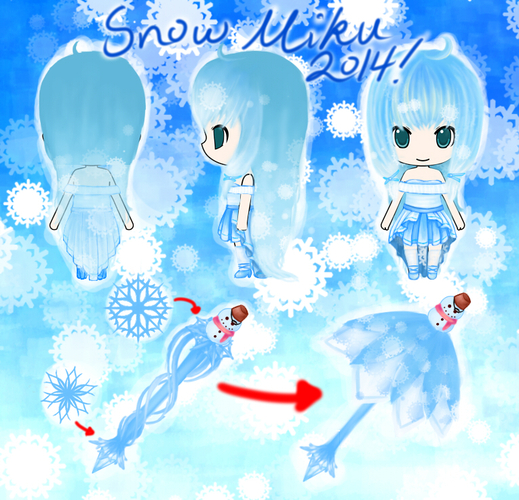 design of snow miku
