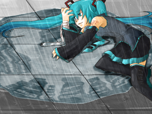 モノクロームの雨