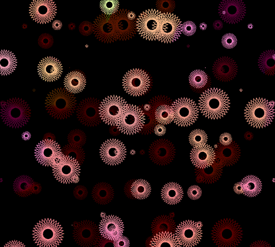 オリジナル創作_背景模様_黒背景