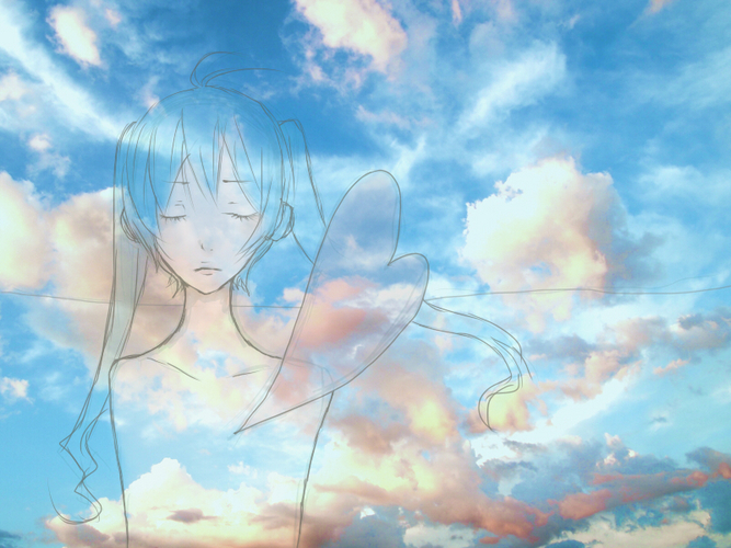 プラスチックの空