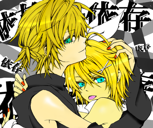 鏡音リン・レン 依存 塗らせていただきました!!