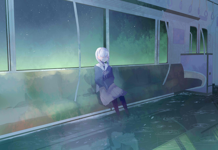 雨降りと最終列車