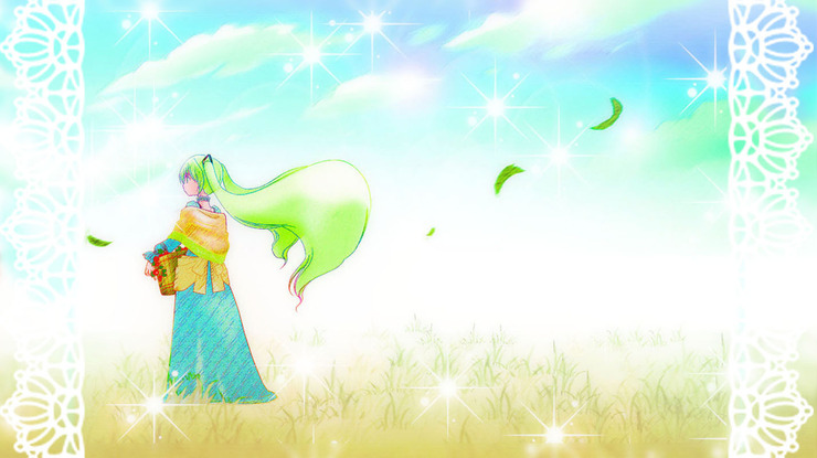 ≪初音ミク・イラスト≫風の音(こえ)