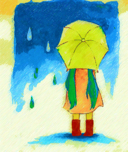 雨の先へ