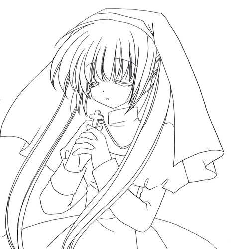 【塗り絵】シスターミク