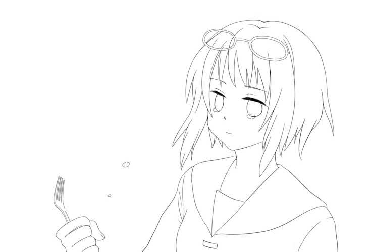 【線画】弱虫モンブラン