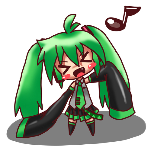 【ミクの日】落書きデフォルメミクさん