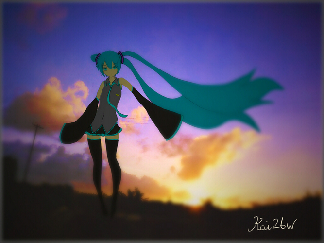 夕暮れ