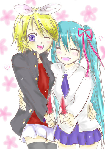 赤い羽根と制服