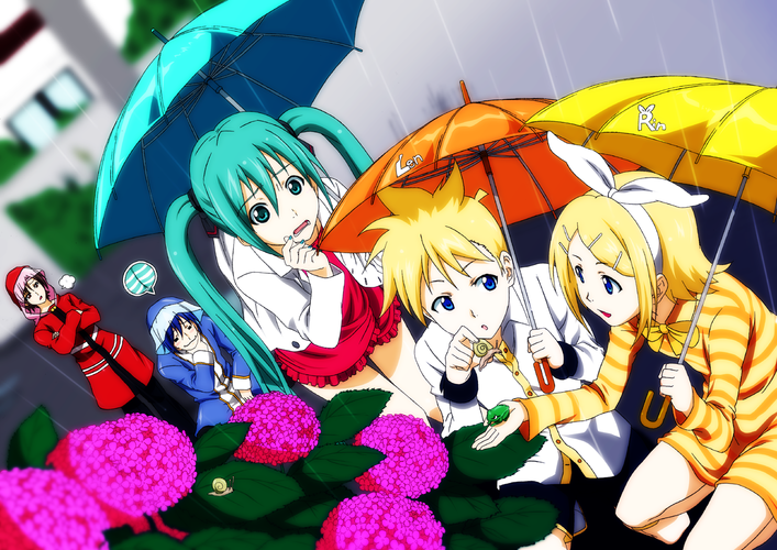 ある梅雨時期のボカロさん達