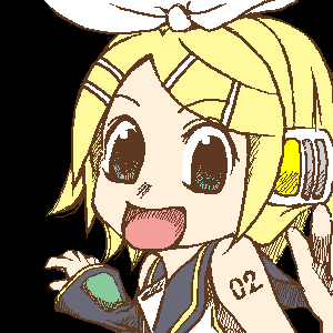 お絵Bでリンちゃん描いてみた。【鏡音リン】