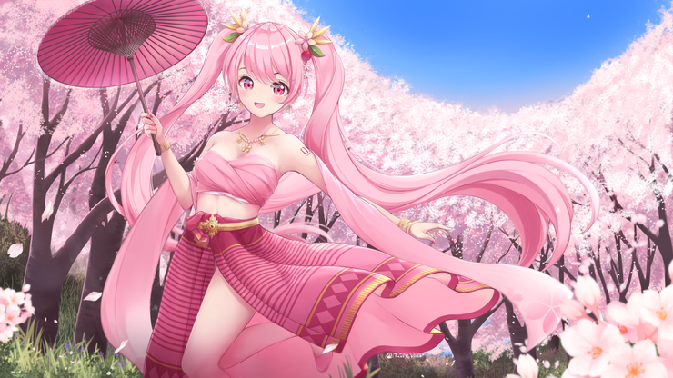 Miku meets ヒマラヤサクラ