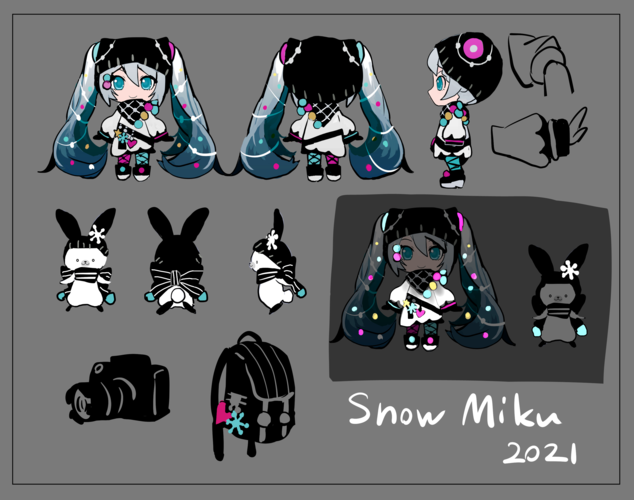 雪ミク2021案