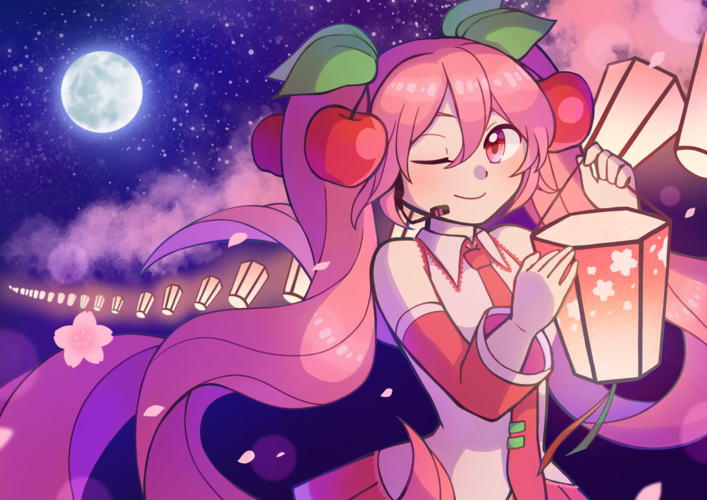 夜桜