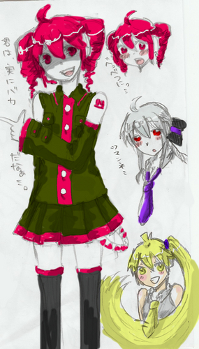 重音テトだけを描いてたはずだった…。